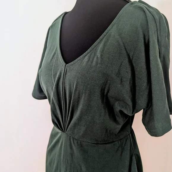 Pact Dark Green Midi Dress - Picture 4 of 7